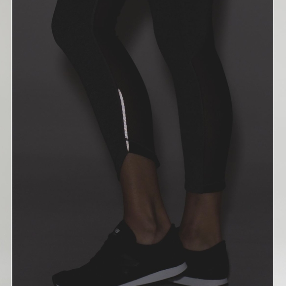 Lululemon Run Around Tight Heathered Black - Picture 2 of 13